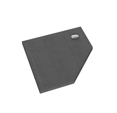Schedpol Caspar New Grey Stone brodzik akrylowy pięciokątny 90x90x4,5