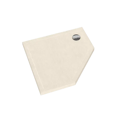 Schedpol Caspar New Cashmere Stone brodzik akrylowy pięciokątny 80x80x4,5
