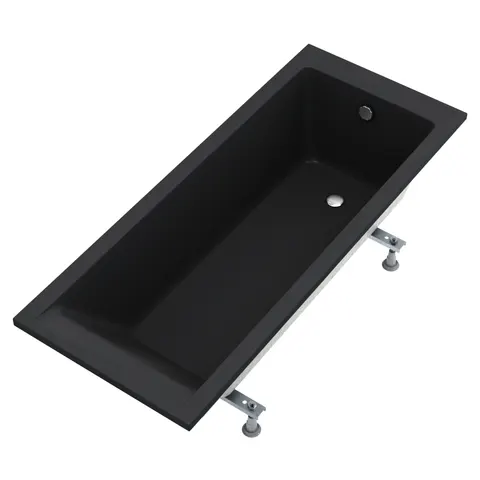 Schedline Milos Black Mat wanna prostokątna 170x70x57