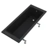 Schedline Maio Black Mat wanna prostokątna 160x75x57