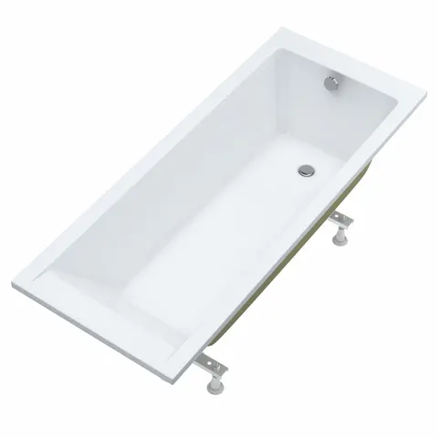 Schedline Milos White Mat wanna prostokątna 150x75x57