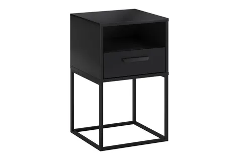Comad Szafka nocna 40 cm z 1 szufladą czarny navello black 61-40-1s1o