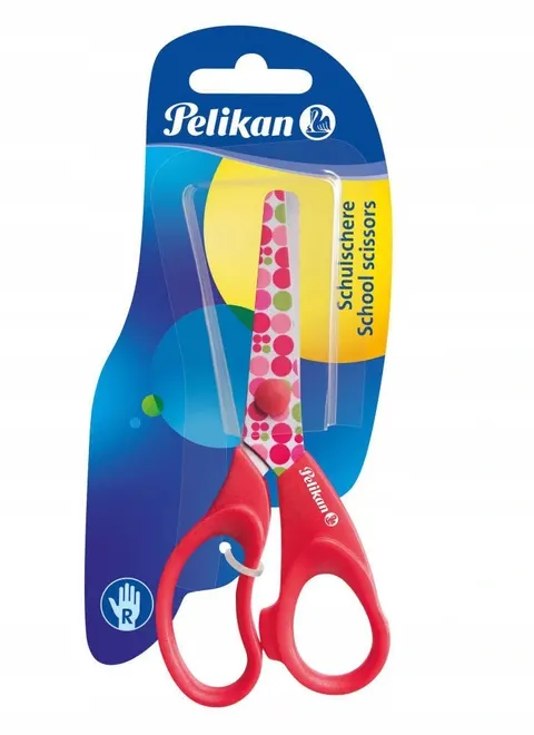 NOŻYCZKI ERGONOMICZNE FANCY 12.5 CM PELIKAN