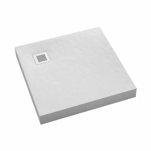 Wyprzedaż SCHEDPOL White Stone brodzik kwadratowy 80 cm Wyrób II gatunek - IBS1007