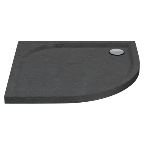Wyprzedaż Schedpol Brodzik półokrągły Grey Stone 90x90x5 cm niski