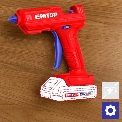 Pistolet do kleju akumulatorowy 20V P20S ELGG2002 SOLO EMTOP