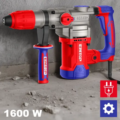 Młot udarowo-obrotowy 1600W 10.0J SDS-Max ERHRM1608 EMTOP