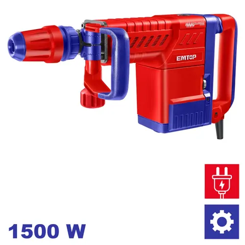 Młot wyburzeniowy 1500W 25J SDS Hex EDBRM1501 EMTOP