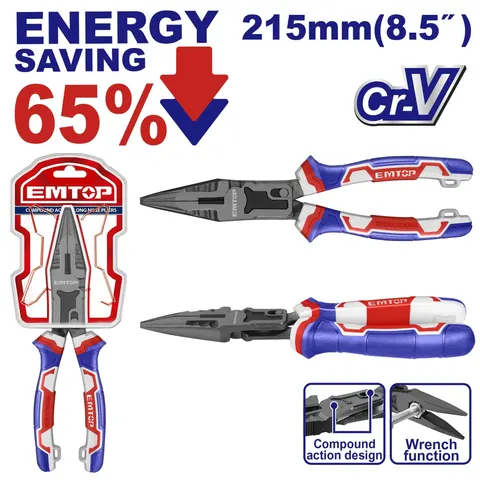 Szczypce proste 215mm EPLRCL0851 EMTOP