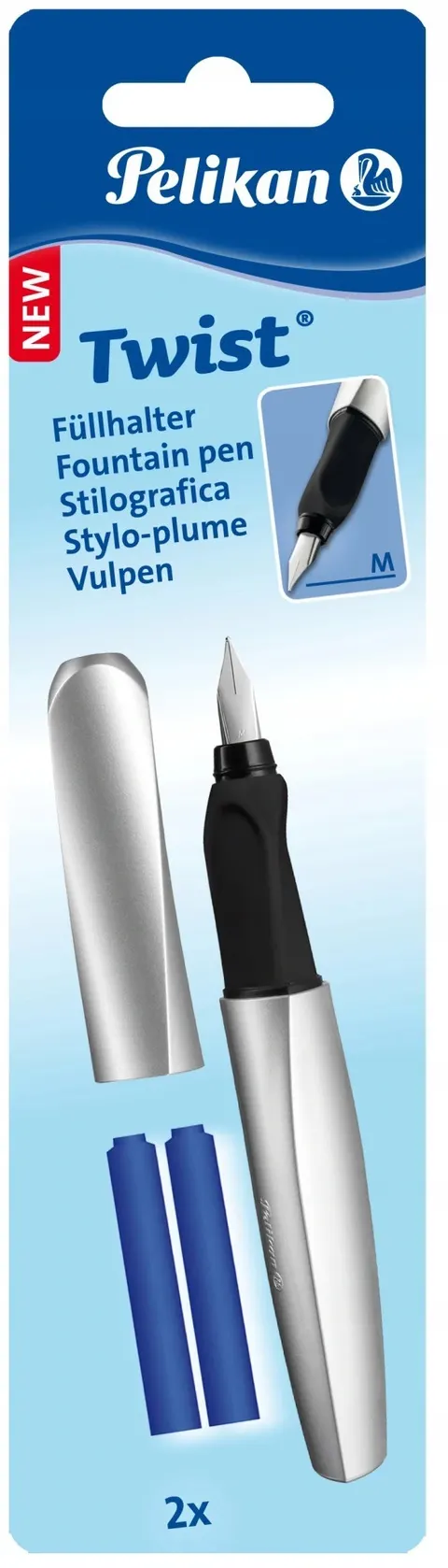 PIÓRO WIECZNE TWIST 457M SREBRNE+2N PELIKAN