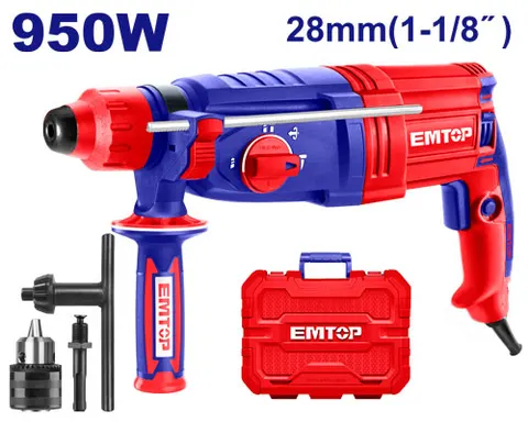 Młoto-wiertarka 950W 2.5J SDS-Plus ERHRL951 EMTOP