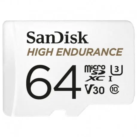 SanDisk microSDXC 64GB HIGH ENDURANCE 5.000h VIDEO Rejestratory Monitoring