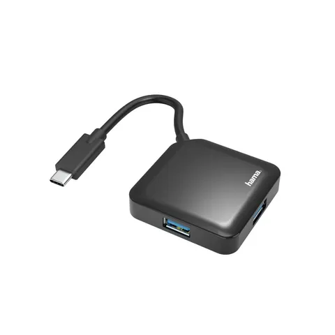 Hama HUB USB-C 4xUSB-A 3.1 GEN1 CZARNY