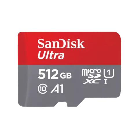 SANDISK ULTRA ANDROID microSDXC 512GB 150MB/s A1 Cl.10 UHS-I + ADAPTER