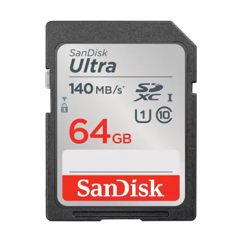 SANDISK ULTRA SDXC 64GB 140MB/s UHS-I Class 10