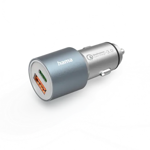 HAMA ŁADOWARKA SAMOCHODOWA 38W 1X POWER DELIVERY USB-C 1X QC USB-A
