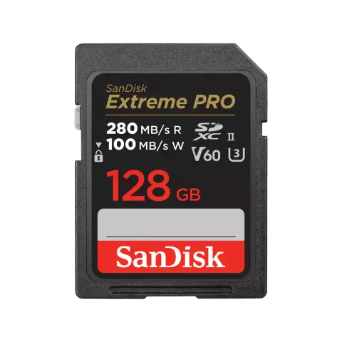 SANDISK EXTREME PRO SDXC 128GB 280/100 MB/s UHS-II V60