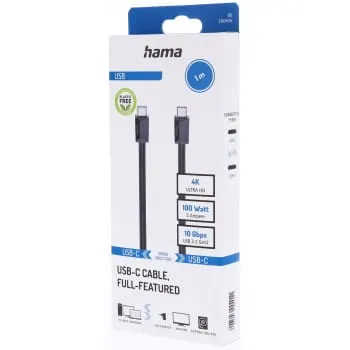 Hama KABEL USB 3.2 GEN2/USB-C 10 Gbit/s 5A 100W 1M