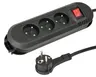 Hama LISTWA ZASILAJĄCA COMFORT 3GN 1,5M CZARNA