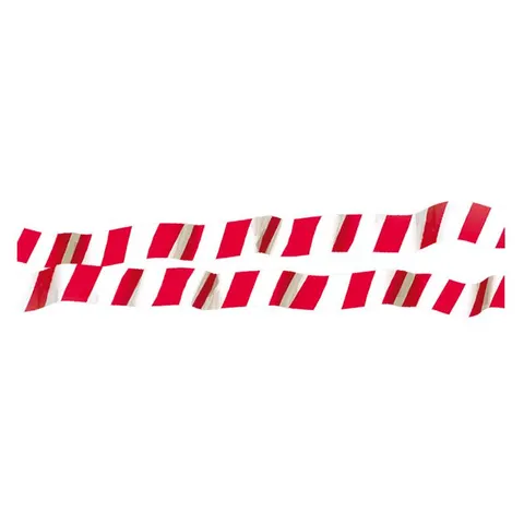 Biało-czerwona folia ostrzegawcza 80x0,05mm (szt.=100mb)