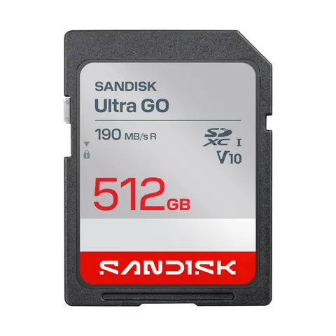 SANDISK ULTRA GO SDXC 512GB 190MB/s UHS-I Class 10