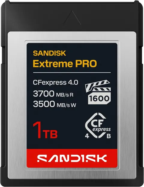 SANDISK Extreme PRO CFexpress 4.0 1TB typ B 3700/3500MB/s VPG1600 PCIe Gen4