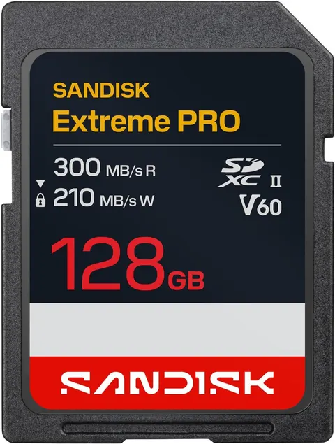 SANDISK EXTREME PRO SDXC 128GB 300/210 MB/s UHS-II V60