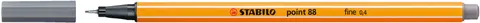 Cienkopis STABILO point 88/96 szary ciemny