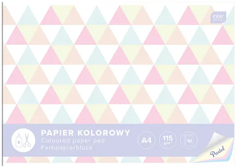 PAPIER KOLOROWY A4/10K 115G PASTEL INTERDRUK