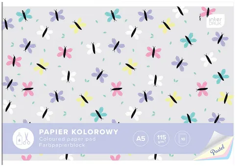 PAPIER KOLOROWY A5/10K 115G PASTEL INTERDRUK