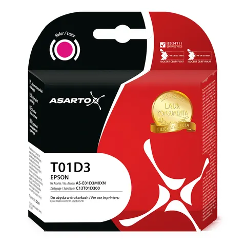 Tusz Asarto AS-E01D3MXXN do Epson T01D3 | C13T01D300 | 20000 str. | magenta