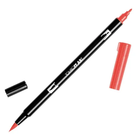 Flamaster dwustronny Brush Pen carmine Tombow