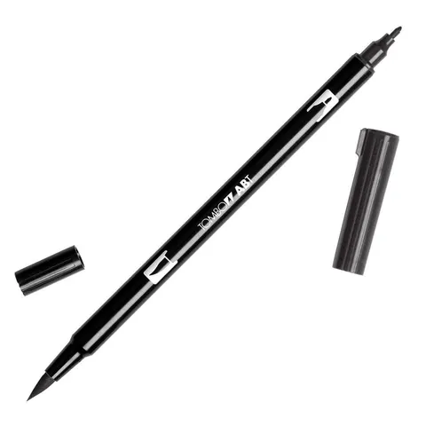 Flamaster dwustronny Brush Pen black Tombow