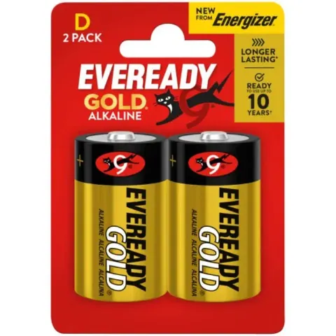 Bateria Eveready LR20/2BP Gold Alkaline 1,5V Alkaiczna / 2 szt.