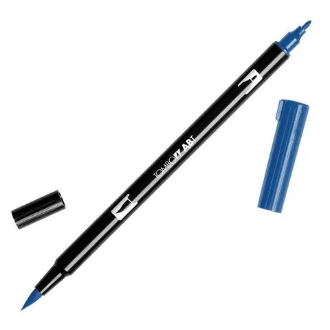Flamaster dwustronny Brush Pen deep blue Tombow