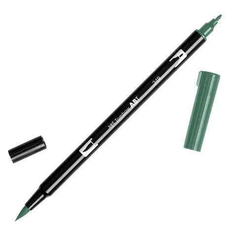 Flamaster dwustronny Brush Pen hunter green Tombow