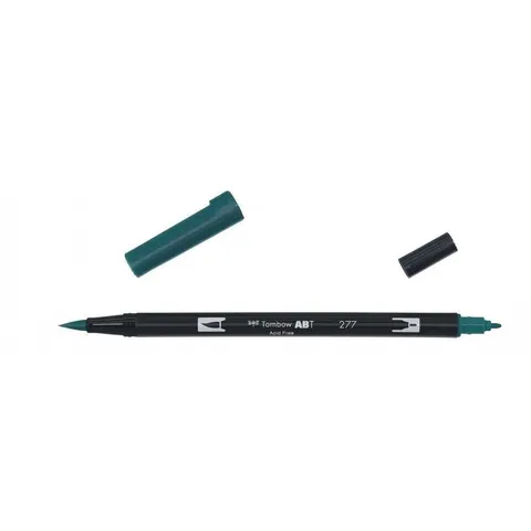 Flamaster dwustronny Brush Pen dark green Tombow
