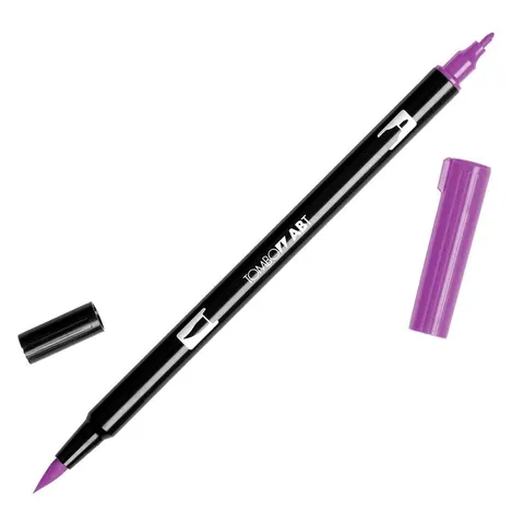 Flamaster dwustronny Brush Pen deep magenta Tombow