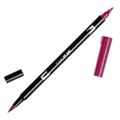 Flamaster dwustronny Brush Pen wine red Tombow