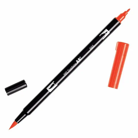 Flamaster dwustronny Brush Pen warm red Tombow