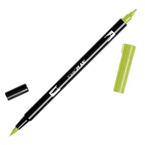 Flamaster dwustronny Brush Pen light olive Tombow