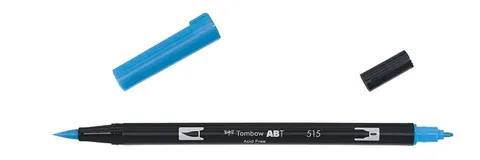 Flamaster dwustronny Brush Pen light blue Tombow