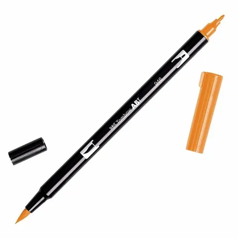 Flamaster dwustronny Brush Pen Gold ochra Tombow