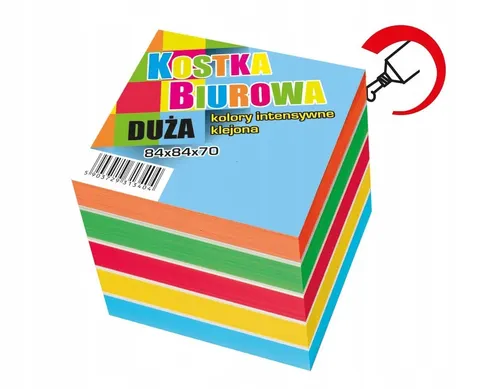 KOSTKA PAPIEROWA KLEJONA 700K ORIGAMI NOTES FLUO PROTOS