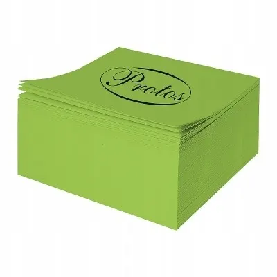 KOSTKA PAPIEROWA NIEKLEJONA ORIGAMI NOTES ZIELONY JASNY PROTOS