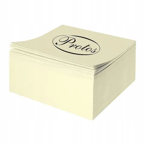 KOSTKA PAPIEROWA NIEKLEJONA ORIGAMI NOTES KREMOWY PROTOS