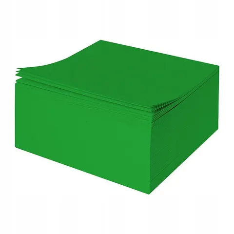 KOSTKA PAPIEROWA NIEKLEJONA ORIGAMI NOTES ZIELONY PROTOS