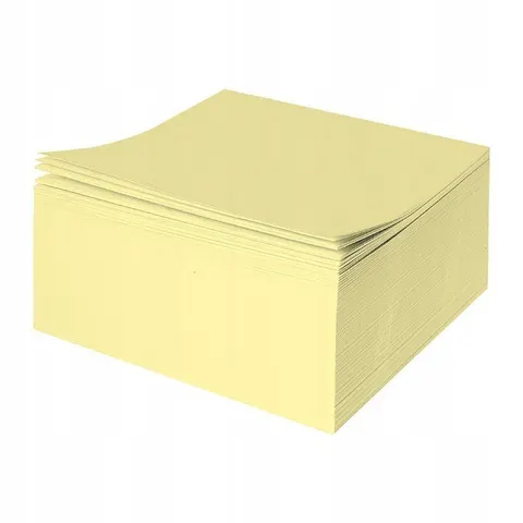 KOSTKA PAPIEROWA NIEKLEJONA ORIGAMI NOTES JASNO ŻÓŁTY PROTOS