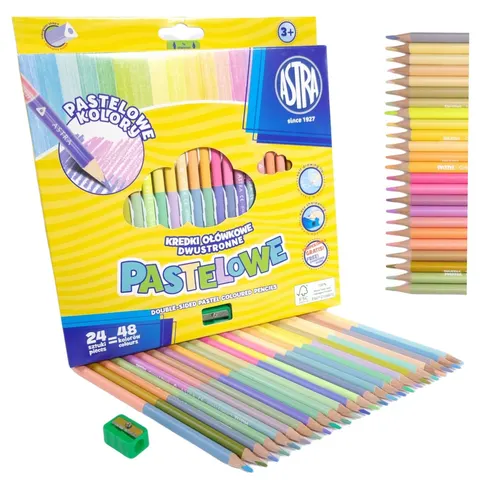 Kredki ASTRA 24/48 Pastelowe