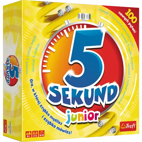 GRA PLANSZOWA 5 SEKUND JUNIOR TREFL